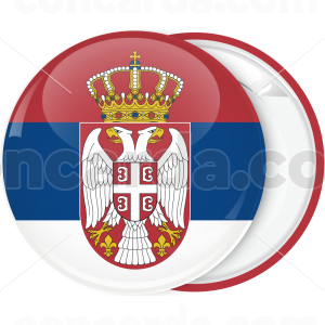 Κονκάρδα σημαία Σερβίας