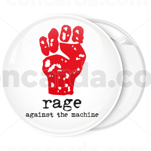 Κονκάρδα Rage Against the Machine λευκή