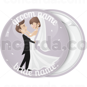Κονκάρδα γάμου Romantic couple purple