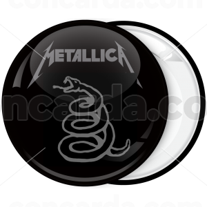 Metallica music heavy metal band badge black album