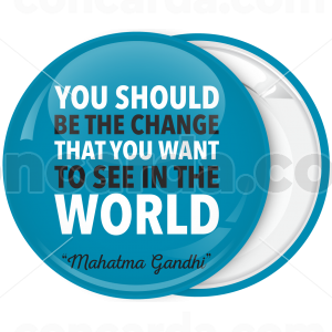 Μπλε Κονκάρδα Gandhi Quotes Horizontal 
