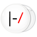 Kονκάρδα Twenty One Pilots logo λευκή