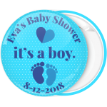 Κονκάρδα baby shower its a boy πουά