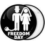 Κονκάρδα για bachelor Freedom Day μαύρη