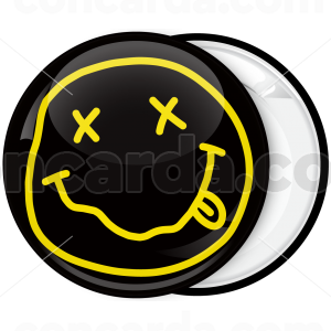 NIRVANA Smile Pin Button Badge Rock