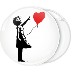 Κονκάρδα Banksy Love Balloon girl
