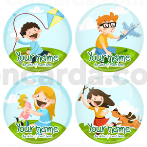 Κονκάρδες kids play σετ 4 τεμάχια