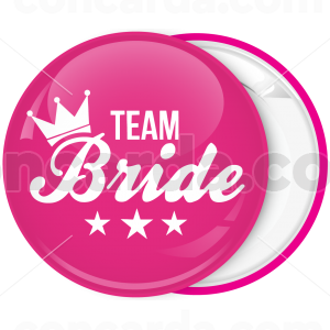 Kονκάρδα Team Bride κορώνα αστέρια ροζ