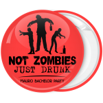 Κονκάρδα για bachelor γαμπρού Not Zombies Just Drunk