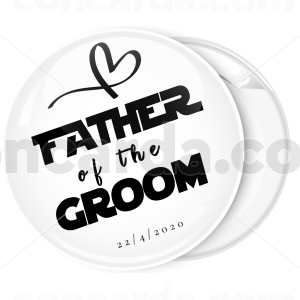 Κονκάρδα father of the groom collection flat λευκή