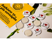 Κονκάρδες I Love Herbalife με επίπεδη πλάτη