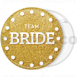 Kονκάρδα Team Bride dots χρυσή καρδιά