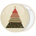 Κονκάρδα Χριστουγέννων Christmas Tree beige star