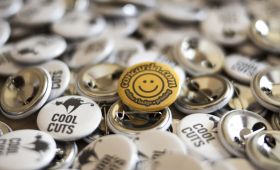 Promotional button badges