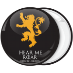 Κονκάρδα Game of Thrones Hear me Roar μαύρη