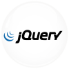 Κονκάρδα για προγραμματιστές jQuery λευκή