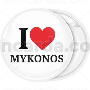 Σουβενίρ κονκάρδα I Love Mykonos