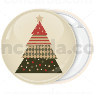 Κονκάρδα Χριστουγέννων Christmas Tree beige star