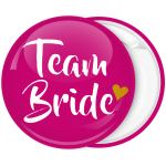 Kονκάρδα ροζ Team Bride χρυσή καρδιά