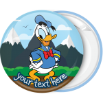 Κονκάρδα βάπτισης Donald Duck in the mountain