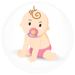 Κονκάρδα It is a girl - soother