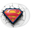 Κονκάρδα λευκή Superman classic broken 