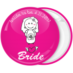 Κονκάρδα γάμου Bride Cartoon ροζ