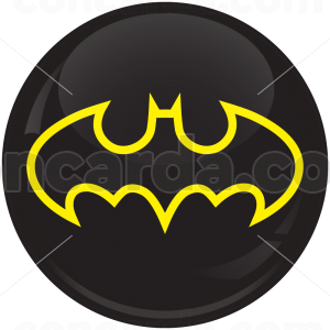 Κονκάρδα Batman logo μαύρο 