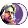 Rock Κονκάρδα Kurt Cobain Art pink