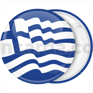 Κονκάρδα Ελληνική κυματιστή σημαία μπλε