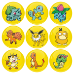 Κονκάρδες σετ 9 τεμαχίων Pokemon Bulbasaur and friends Collection