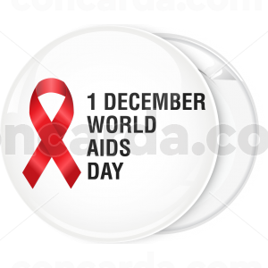 Κονκάρδα Aids world Aids day red ribbon 