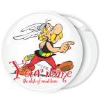 Κονκάρδα κλασσικό σχέδιο Asterix λευκή