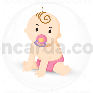 Κονκάρδα It is a girl - soother