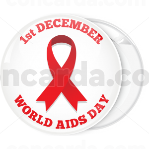 Κονκάρδα world Aids day λευκή