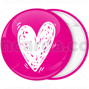 Κονκάρδα καρδιά λευκό ροζ