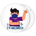 Κονκάρδα I am vaccinated 