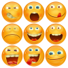 Κονκάρδες emoticons avatar collection 3d 9 τεμάχια