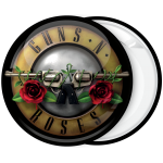 Rock Κονκάρδα Guns N Roses μαύρη