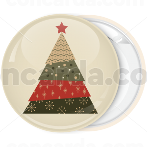 Κονκάρδα Χριστουγέννων Christmas Tree red star