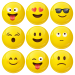 Κονκάρδες emoticons avatar collection caramel 9 τεμάχια