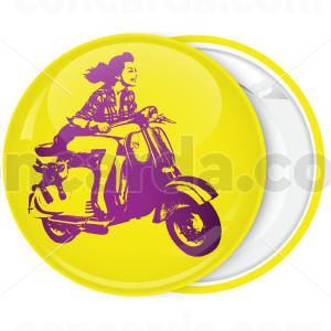 Κονκάρδα Retro Style Woman with vespa