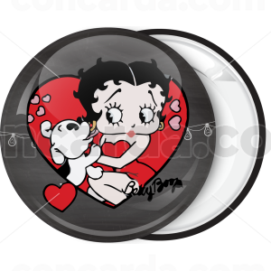 Κονκάρδα Vintage Betty Boop heart with dog