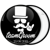 Κονκάρδα Team Groom Hat Hand rock μαύρη