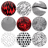 Σετ κονκάρδες patterns Twenty One Pilots