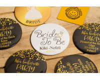 Κονκάρδες  bachelorεtte Bride to be gold