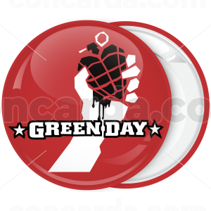 Ροκ Κονκάρδα Green Day κόκκινη