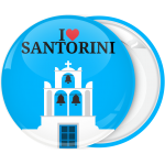 Τουριστική κονκάρδα I Love Santorini horizontal