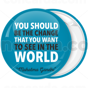 Μπλε Κονκάρδα Gandhi Quotes Horizontal 