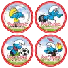 Smurfs sports red badge button